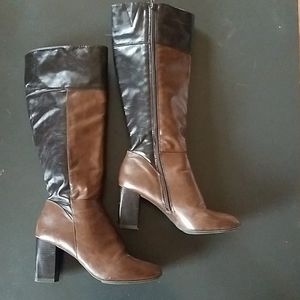 Nickles brown knee high boots